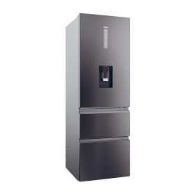 Haier HTW5618EWMP 59.5cm 60/40 Frost Free Fridge Freezer - Dark